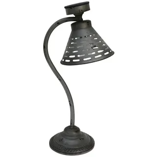 deluke Außenleuchte Kunststoff 57,0x22,0x30,0 cm Solar-Tischlampe Silber