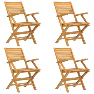 vidaXL Gartenstuhl 55 x 62 x 90 cm braun 4 St.