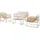 4-tlg. beige/rattan