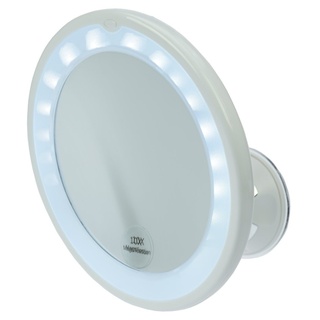 Davartis Spiegel mit LED Beleuchtung, Saugfuss, 10-fach Vergrößerung
