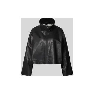 Kunstlederjacke mit Stehkragen Modell 'ELSTOW', Black, 36
