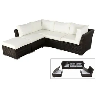OUTFLEXX Gartenlounge-Set braun
