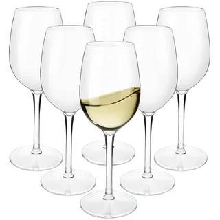 HAHASHOW Schwimmende Tritan Kunststoff Weingläser, Camping Weingläser, 355ml Bruchsicher Weinbecher Set, Spülmaschinenfest, 6er Set