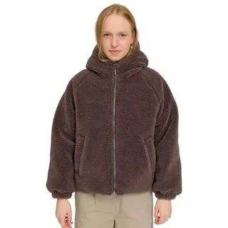 Mazine - Women's Faux-Fur Hooded Jacket - Freizeitjacke Gr XL grau