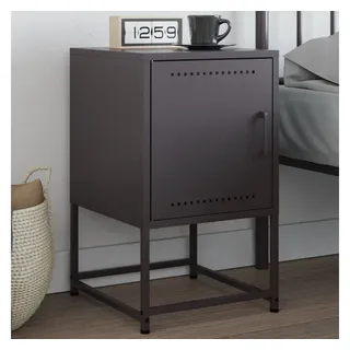 vidaXL Nachtschrank Khrystyne 36 x 39 x 60,5 cm Schwarz