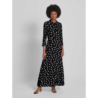 Kleid aus Viskose mit Allover-Muster Modell 'SAVANNA', Black, L