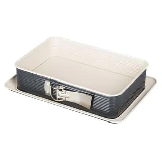 Zenker Rechteckige Springform Creme Noir 28 x 18 cm