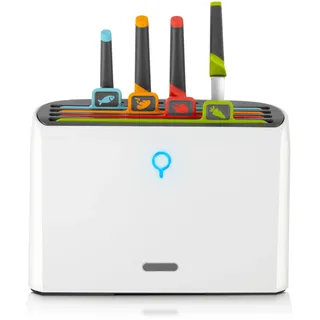 Modern Innovations Intelligente Schneidebretter und Messerset, selbstreinigendes Schneidebrett und Messerhalter, farbcodiertes Set mit Messern, komplettes Reinigungsmesser und Schneidebrett Set