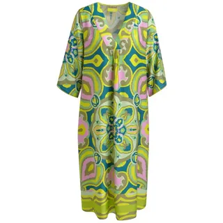 Smith & Soul Midikleid Kimono Dress - lime print grün M