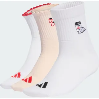 adidas Graphic Socken 3 Paare Wonder Quartz/White/Pure Ruby 46-48