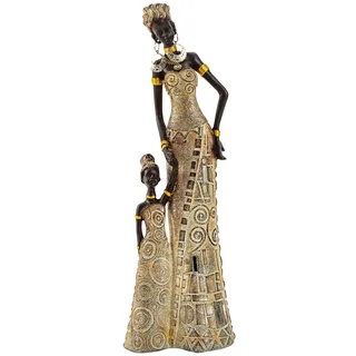 Geschenkestadl Afrikanerin mit Kind 32 cm groß Mutter Tochter afrikanische Frauen Figur Afrika