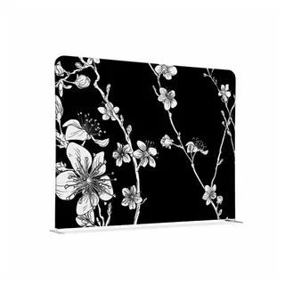 Showdown Displays Raumteiler 150x150cm Kirschblüte sw