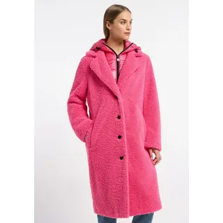 Frieda & Freddies Wintermantel Fake Fur Coat / Gine2 mit Taschen rosa 44