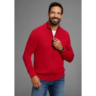 MAN'S WORLD Strickjacke in dunkelrot | Gr.: XL
