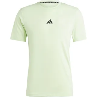 adidas Men's Workout Logo Tee T-Shirt, semi Green Spark/Black, XL