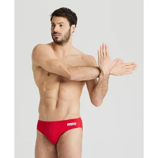 Arena Team Badehose Slip Herren Einfarbig - Red-white - 3