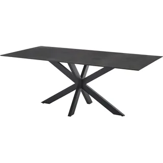Diamond Garden Marbella Gartentisch 200 x 100 x 75,9 cm Dunkelgrau/Granit Dunkel