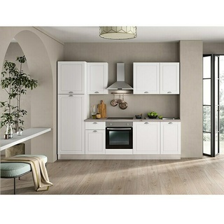 Marinelli Cucine Küchenzeile Adriana  (Breite: 270 cm, Weiß, Mit Elektrogeräten)