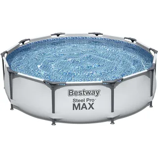 BESTWAY Framepool BESTWAY Steel Pro MAX 366x76cm Stahlrahmenbecken, grau grau