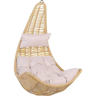 Beliani Hängekorb Beige