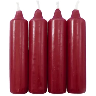 25er Pack Adventskerzen dunklelrot ca. 23x105 mm (25 x 4 Stück) Weihnachtskerzen