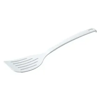 Fackelmann Pfannenwender Blanca, 24285, Kunststoff, 6,7 x 32,5 cm, spülmaschinengeeignet, weiß