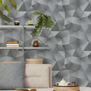 3D geometrische Vliestapete Beton Optik Motivtapete Fashion Designer Guido Maria Kretschmer