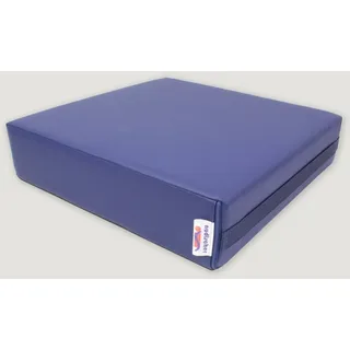 nudischer Sitzkissen Sitzkissen LUplus Comfort Kunstleder, langlebig, hochwertig, bequem, handmadeingermany, nachhaltig blau 43x43x10 cm