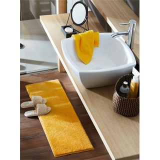 Badematte GRUND Badematten Gr. rechteckig (35 cm x 50 cm), 1 St., gelb Einfarbige Badematten