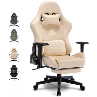 symino Gaming Stuhl Stoff Grau