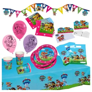 PARTY FUN Party-Geschirr Set 51 St. Mehrfarbig