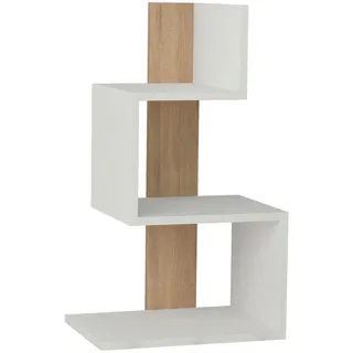 Livetastic Beistelltisch, Weiß, Eiche, Holzwerkstoff, rechteckig, 42x72x30 cm, Stauraum, Wohnzimmer, Wohnzimmertische, Beistelltische