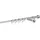 MYDECO Rohr 12cm Endstück ball Farbe Edelstahl-Optik Größe 130cm