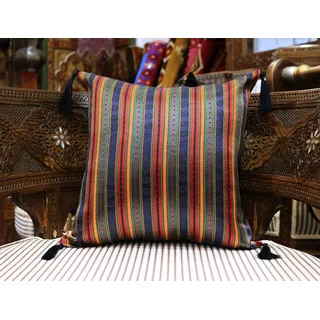 40x40 cm Orientalische Kissenhülle, Deko-Kissen,diverse Muster mit vielen Farben, - rot, blau, grün, gelb, weiß, lila, pink - daher in jedes Ambiente passend, Zierkissen, orientalischer Stoff S 4087