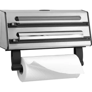 Emsa Contura 3-fach-Schneidabroller, Edelstahl, silber