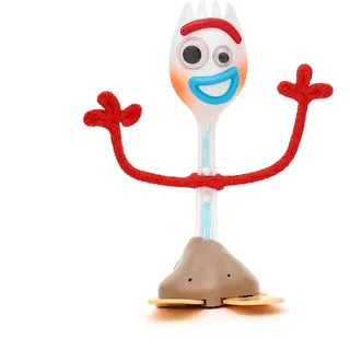 Disney Store Official, Toy Story, Forky, sprechende Actionfigur, 18 cm | Forky Figur mit 11 englischen Sätzen, interagiert mit anderen Charakteren, perfekt zum Spielen, ab 3 Jahren