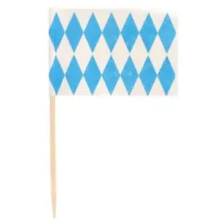 Papstar Deko-Picker 8 cm 200 St. Blau/Weiß