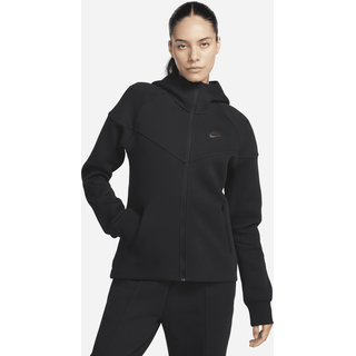 Nike Sportswear Tech Fleece Windrunner Damen-Hoodie mit durchgehendem Reißverschluss - Schwarz, S (EU 36-38)