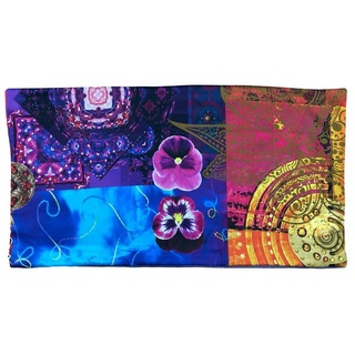 Bettwäsche Zusatzkissenbezug Delhi purple 40x80 cm, Essenza, Satin, 1 teilig, Mandala, orientalische Muster, Blumen blau|gelb|grün|lila|rot 1 St. x 40 cm x 80 cm