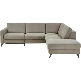 Dieter Knoll Ecksofa Dieter Knoll, Beigebraun, Metall, 4-Sitzer, L-Form, 269x238 cm, Typenauswahl, Fußauswahl, Stoffauswahl, Sitzqualitäten, Wohnzimmer, Sofas & Couches, Wohnlandschaften, Ecksofas