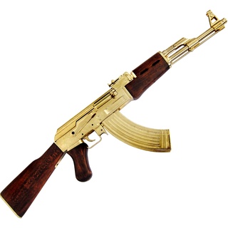 Dekowaffe Kalashnikov AK 47 incl. Magazin, Mod.1947 -vergoldet-