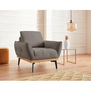 Sessel EXXPO - SOFA FASHION "Palic, Loungesessel mit Rückenverstellung, hoher Entspannungskomfort", weiß (salz, pfeffer), B:92cm H:87cm T:95cm, Sessel, Sessel, inklusive Rückenverstellung. Vom Sessel zum Hochlehner. Relaxsessel