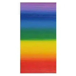 Silkes-Kerzenladen ‍ Wachsplatte/Verzierwachsplatte Regenbogen - Handbemalt !! ‍ 200x100 - MC 34