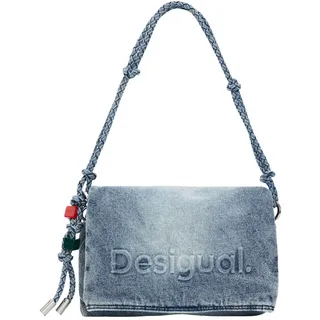 DESIGUAL Venecia 4.0 Umhängetasche Baumwolle/Synthetik Denim Raw