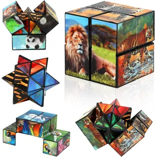 Tierwürfel Zauberwürfel, Infinity Cube, Anti Stress Würfel IQ Puzzle, Unendlichk