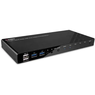 Lindy 4 Port HDMI 4K60, USB 3.0 & Audio KVM Switch