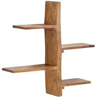 KADIMA DESIGN Wandregal Baum-Form 58 x 15 x 60 cm Braun