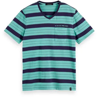 Scotch & Soda Herren T-Shirt Washed V-Neck 155412-0005 M - Combo B - M