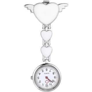 Hemobllo Krankenschwester Uhr Hängende Quarzuhr Brusttaschenuhr Für Pflege Und Arzt Mit Clip Praktisches Design 8.5X2.5X2Cm
