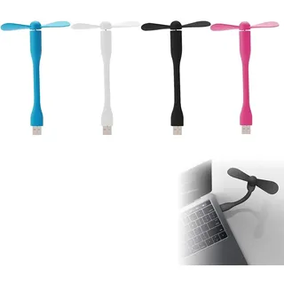 Rakiuty Mini USB Ventilator,2026 USB Ventilator Mit Flexiblem Hals,Flexibler Mini-USB-Ventilator,4 Stücke